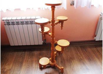 Używany, Kwietnik drewniany DUŻY Stojak na kwiaty wys.105cm Stan Idealny !! na sprzedaż  Żary