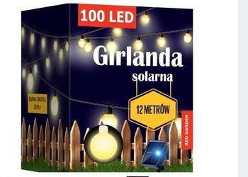 GIRLANDA solarna ogrodowa lampki 100 led kulki 12 metrów na sprzedaż  Lubaczów