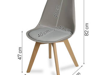 Krzeslo szare z poduszka - darmowa dostawa na sprzedaż  Warszawa