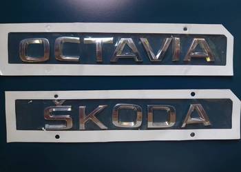 LOGO ZNACZEK EMBLEMAT SKODA OCTAVIA CHROM ORYGINAŁ na sprzedaż  Częstochowa