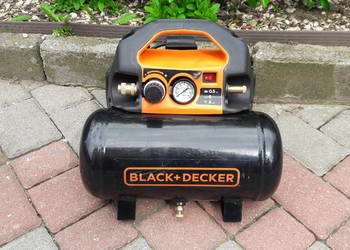 Cichy Przenośny Kompresor bezolejowy Black&amp;decker 8 Bar 6 L, używany na sprzedaż  Bytów