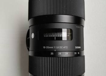 Obiektyw Sigma 18-35mm ART 1.8 DC, z mocowaniem pod Nikon (F na sprzedaż  Kraków