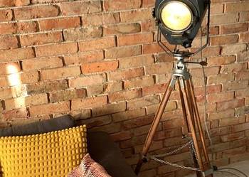 Lampa podłogowa loft teatralna lata 70 na sprzedaż  Katowice