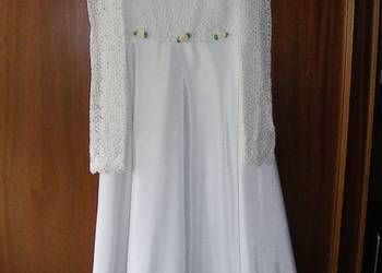 Sukienka Józefinka biała z giupiurą na sprzedaż  Koszęcin