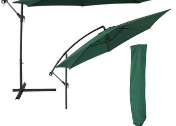 parasol ogrodowy zielony 3 metry na wysięgniku bocznym meble na sprzedaż  Zamość