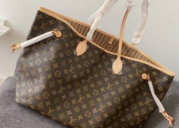 Torebka damska LV Louis Vuitton Neverfull Monogram GM brązowa skóra na sprzedaż  Kraków