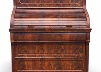 Sekretarzyk z żaluzją biedermeier, mahoń, XIX w. na sprzedaż  Gryfice