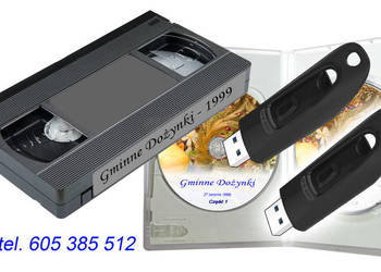 Używany, Przegrywanie kaset VHS na płyty DVD na sprzedaż  Ostrów Wielkopolski