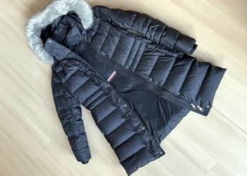 Kurtka - płaszcz puchowa Tommy Hilfiger S  ciemny granatowa na sprzedaż  Gdańsk