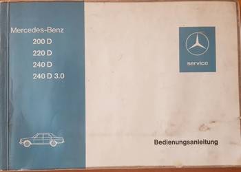 Mercedes-Benz instrukcja oryginalna 200D,220D,240D na sprzedaż  Łódź