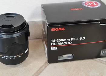 Sigma 18-250 mm 3.5-6.3 DC HSM świetny stan Sony A na sprzedaż  Jelenia Góra