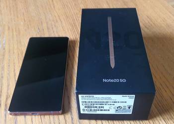 Samsung Note 20 5G 256BG Stan Idealny Bez S/Lock Pokrowiec, używany na sprzedaż  Włocławek