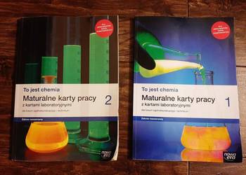 Maturalne karty pracy z chemii- klasa 1 i 2 na sprzedaż  Ełk