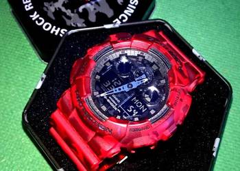 Casio G-Shock GA-100CM 4A czerwony moro na sprzedaż  Rzeszów