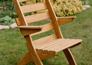Krzesło ogrodowe drewniane składane, tarasowe typ X wersja 2 na sprzedaż  Kalety