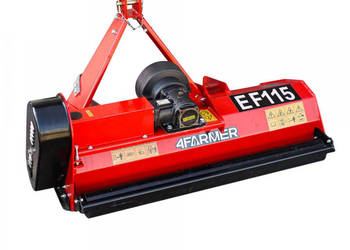 Używany, Kosiarka bijakowa EF 115 4FARMER – czerwona na sprzedaż  Międzyrzec Podlaski