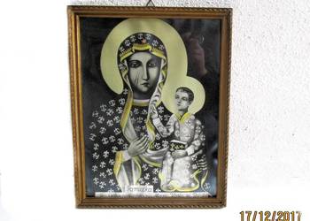 Obraz replika Matki Boskiej Królowej Polski - PRL, używany na sprzedaż  Nysa