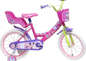 Używany, Rowerek rower Myszka Minnie Mouse dla dziewczynki 16 cali na sprzedaż  Warszawa