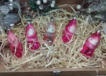 Bombki figurki kolorowe PRL-u na sprzedaż  Roźwienica