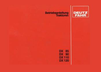 DEUTZ FAHR DX 85,90,110,120 instrukcja napraw na sprzedaż  Kielce