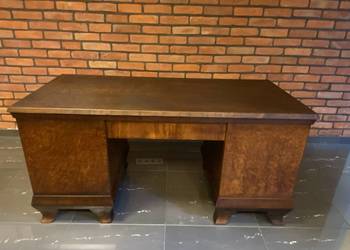 Stare dębowe dwustronne biurko gabinetowe na sprzedaż  Września