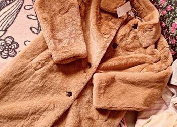 Nowe! Futro kożuszek kożuch futerko płaszcz kurtka miś RESERVED rozm.s, używany na sprzedaż  Leszno