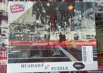 Puzzle Huadada 1000 el. Night Scene of Modern City na sprzedaż  Złotów