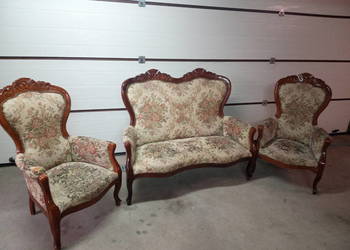 Ludwik XIV sofa kanapa dwa fotele antyk na sprzedaż  Augustów