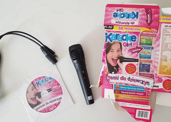 Nowe Karaoke girl z mikrofonem. Nowe piosenki. PC-DVD, używany na sprzedaż  Warszawa