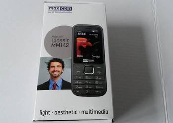 Telefon komórkowy Maxcom Classic MM142 DualSim czarny NOWY na sprzedaż  Jaworzno