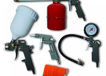 AKCESORIA PNEUMATYCZNE PANSAM A532009 5SZT, PISTOLET LAKIERNICZY Z GÓRNYM… na sprzedaż  Opalenica