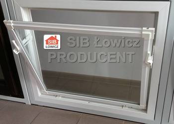 Okna inwentarskie gospodarcze 60x40 cm PCV białe na sprzedaż  Łowicz