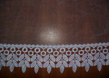 Używany, firana gotowa, organtyna z gipiurą140 x 330 cm. na sprzedaż  Wrocław