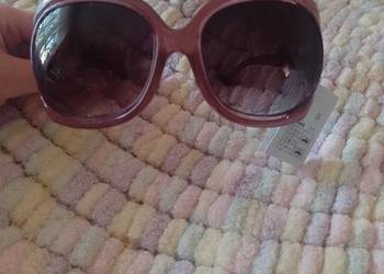 Duże, różowe okulary przeciwsłoneczne, Muchy, Vintage, NOWE na sprzedaż  Kraków