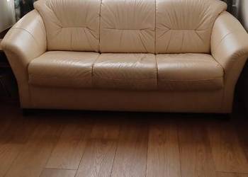 Sofa skórzana KLER z funkcją spania, używany na sprzedaż  Stargard