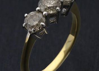 Pierścionek z brylantami 1,50 ct złoto pr. 750 (18K) na sprzedaż  Pruszków