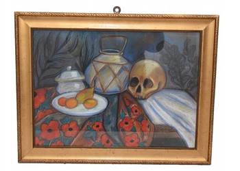 PAUL CEZANNE - MEMENTO MORI - Czaszka Martwa Natura - Obraz, używany na sprzedaż  Kraków