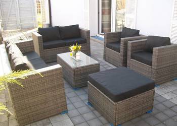 Używany, BORNEO XL meble ogrodowe technorattan sofa fotel na sprzedaż  Bosutów