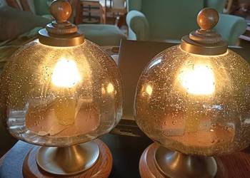 Dwie stare lampki nocne Hillebrand, lata 80-te na sprzedaż  Lipno