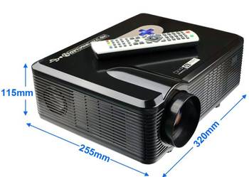 Projektor LED FILMY TV ( DVB-T ) HD 3D HDMI USB AVGA 3000 L, używany na sprzedaż  Kraków