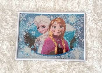 Obraz haft krzyżykowy rękodzieło Elsa i Anna Kraina Lodu na sprzedaż  Olsztyn