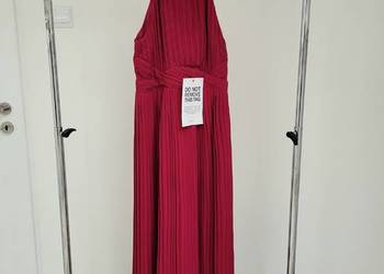 Suknia balowa maxi plisowana dekolt halter z metkami na sprzedaż  Liszki