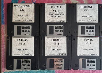 Amiga dyskietki Workbench 3.1 (komplet) na sprzedaż  Białogard