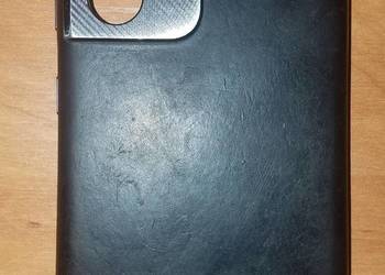 Etui skórzane do Samsung S21 Ultra 5G case czarne plecki aluminium, używany na sprzedaż  Białystok