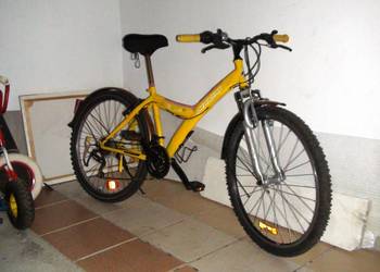 Odnowiony żółty rower Zasada Maxim rama 16cali - amor. 26cal, używany na sprzedaż  Knurów