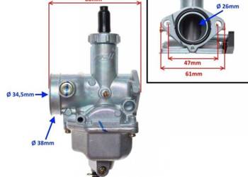 N2 NOWA Gaźnik PZ26 DO Junak ZIPP ROMET 125ccm na sprzedaż  Zabrze
