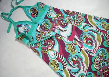 Używany, DEBENHAMS Sukienka Maxi Bawełna 44 kwiaty na sprzedaż  Nowy Sącz