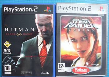 Tomb Raider i Hitman na konsole Playstation 2, używany na sprzedaż  Łańcut