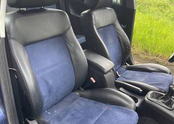Komplet foteli z boczkami półskora Volkswagen Passat b5 fl ładne na sprzedaż  Stare Kurowo