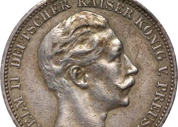 Używany, Moneta Niemcy, Prusy, Wilhelm II, 3 marki 1912 A (K59) na sprzedaż  Warszawa